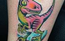 Тату динозавр — эскизы в стиле минимализм, популярные образы и фото работ