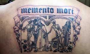 Carpe diem Memento Mori тату на латыни. Фото, значение